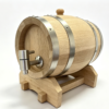 Wooden Plank Barrel  (Wooden Bung & Stainless Steel Spigot)