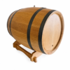 Wooden Plank Barrel  (Wooden Bung & Stainless Steel Spigot)