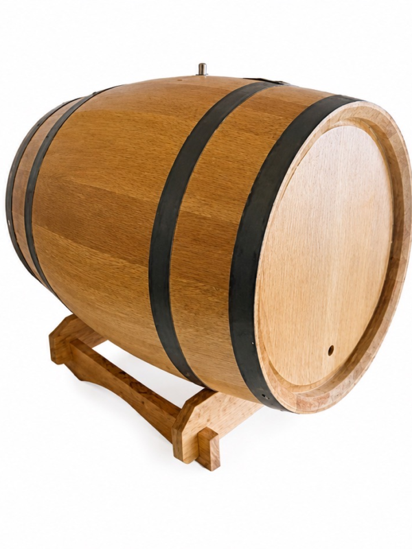 Wooden Plank Barrel  (Wooden Bung & Stainless Steel Spigot)