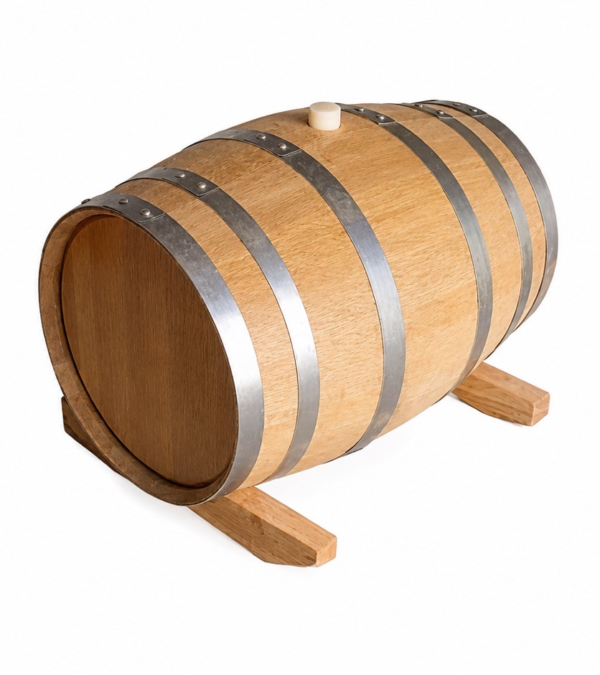 Wooden Plank Barrel  (Silicone Stopper, No Spigot)