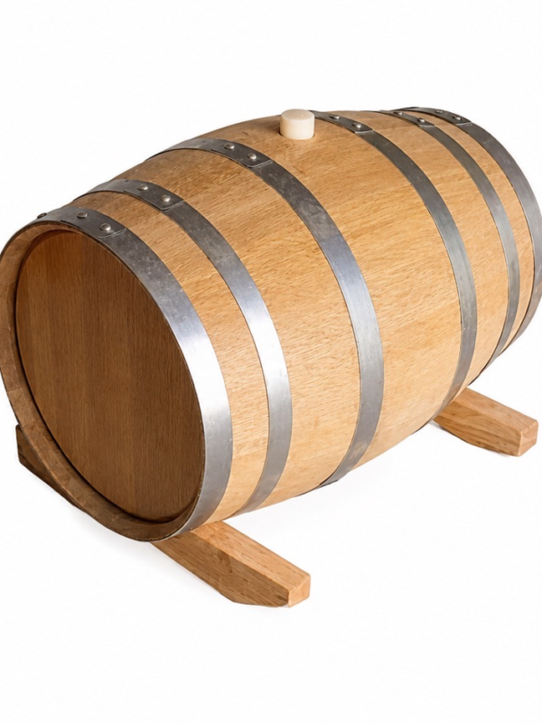 Wooden Plank Barrel  (Silicone Stopper, No Spigot)